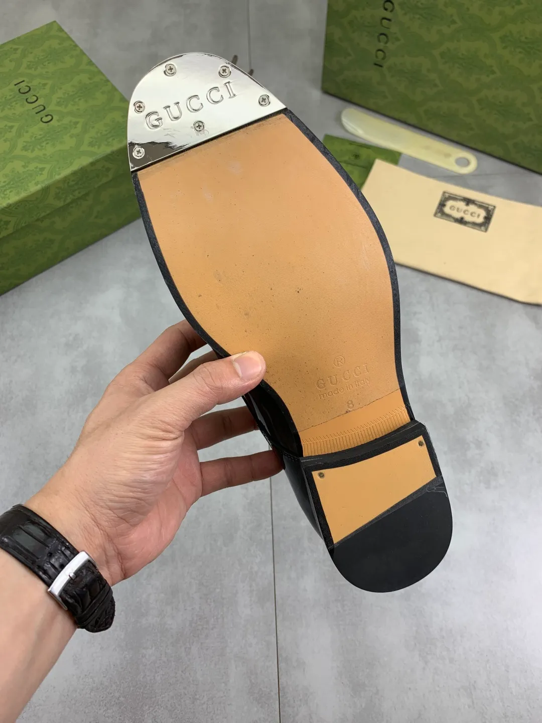 Men's men's shoes 💰P640 [New style] Water dyed cowhide 💰💎💎💎 [Gucci] GUCCI high-end men's formal business leather shoes, original order 1:1! Original imported high-end open-edge beaded calfskin, original metal buckle, imported first-layer cowhide lining for feet. Original high-end outsole, men's shoe size: 39-44 (45 customized) 2️⃣ colors available